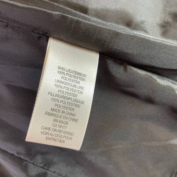 David Brooks Petite Black Cropped Quilted Puffer Jacket Lightweight Size 8P - Picture 14 of 15